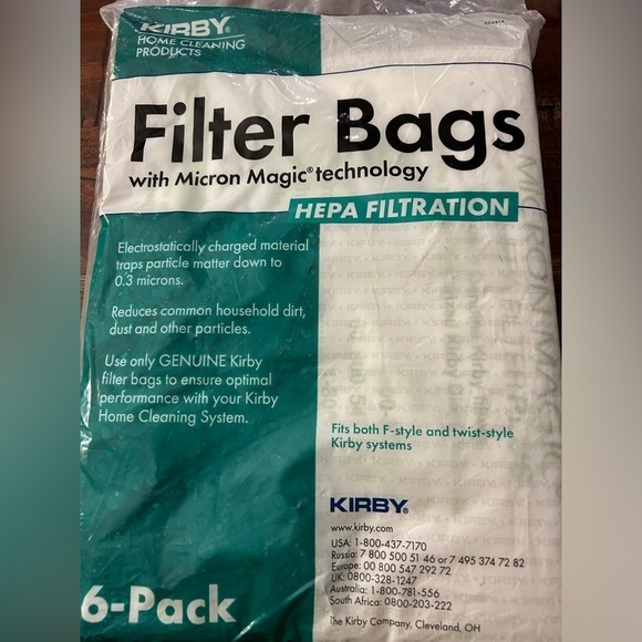 Kirby 204814 Filter Bags Micron Magic HEPA Filtration Vacuum F & Twist Style - Picture 1 of 4